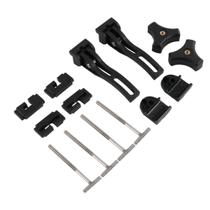 Truck Tonneau Cover Replacement and Accessories Part Kit for Hard Tri-fold & Quad-fold Truck Bed Cover Include Nut, T-Bolt and Tonneau Cover Clamp, 2X Rear Clamp
