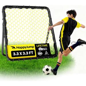 Happy Jump Portable Soccer Rebounder Net for Kids Soccer Training Practice