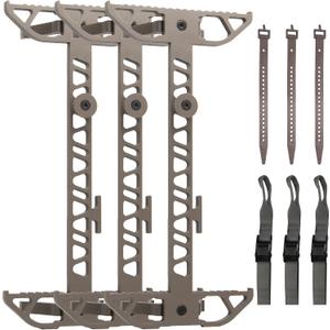 19.6" Climbing Sticks for Hunting, Non-Slip & 6061 Aluminum Steps, 3 Pack