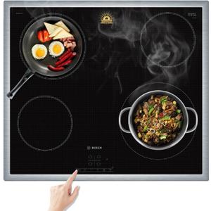 KR KITCHENRAKU Large Induction Cooktop Protector Mat 21.2x35.4 Inch,Translucent (Magnetic) Stove Top Cover for Electric Stove, Silicone Stove Mat for Glass Top Stove,Glass Top Stove Cover (L8SICT7)