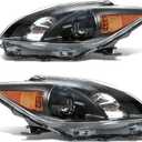 munirater 1 Pair Headlights Replacement for P-rius 2012 2013 2014 2015 Headlamp Assembly Driver and Passenger Side RH&LH