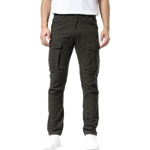 Plaid&Plain Men's Cargo Pants Slim Fit with Articulated Knees
 34W x 32L