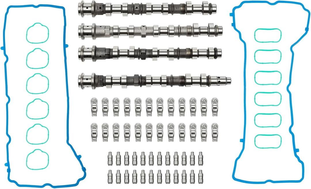 Engine Camshafts Rockers Arm Lifters Kit 3.6L V6 Pentastar 66 PCS, Fit For Dodge Charger Challenger Durango, Fit For Jeep Cherokee Wrangler, Fit For Chrysler, 5184377AG 5184378AG 5184332AA 5184296AH