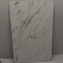 Stone Bath Mat (23.6 x 15.4 Marble), Super Absorbent Diatomaceous Earth Bath Mat, Quick Drying Non-Slip Diatomite Stone Bath Mats for Bathroom, Easy to Clean- Light Grey