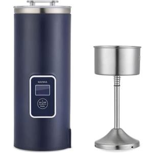 Portable Coffee Maker, 8oz Single Serve Coffee Maker, Electric Coffee Percolators, Tea Maker, Electric Kettle, Blue,110-120V