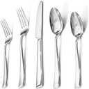 KINGSTONE Mirror Polish Silverware Set for 4, 20-Piece 18/10 Stainless Steel Flatware Set, Dishwasher Safe Cutlery Set for Wedding, Home, Restaurant, Knives Spoons and Forks Set