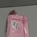 LOSMOEER Red Wig with Bangs Short Wavy Wigs for Women Shoulder Length Curly Bob Wigs Heat Resistant Synthetic Wigs for Halloween Cosplay Daily Party Use (14 Inch)