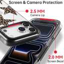 Bouvardia for iPhone 17 Pro Case, Cute Girly Design for Women, Shockproof & Aesthetic, Cheetah Theme - Leopard Stars