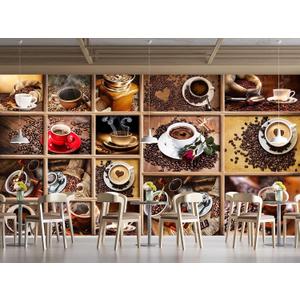 Espresso Coffee Wall Mural Wallpaper for Bedroom 98" x 71"(W x H) (No.26)