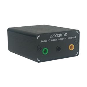 SPRODIO 5.1 Audio Console Converter Stereo RCA Convert to 3X 3.5mm AUX 1/8" Passive Adapter Bidirectional Conversion for Multimedia Speaker -M5