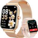 Men's Women's Smart Watch with Bluetooth Calls, 1.85 Inch Screen Smart Watch with Heart Rate, SpO2, Sleep, Pedometer, IP67 Waterproof Fitness Watch Compatible with Android IOS