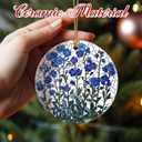 Flower Hanging Ornament, Christmas Ornaments, Xmas Decorations for Tree, Ornaments for Christmas Tree, Holiday Ornament, Flower Themed Gifts, Holiday Party Gifts, and Xmas Gift Ideas - Forget-Me-Not