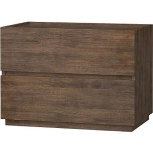 woodtalks 3 Drawer Dresser, Wood Chest Drawers with Storage for Closet, Bedroom, Living Room and Hallway, Drawers Dresser Bedside Nightstand, Walnut, Brown