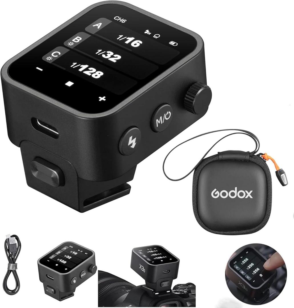 Godox X3 X3-F TTL Wireless Flash Trigger, Built-in Lithium Battery Compatible with Fujifilm Cameras