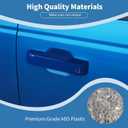 PDKLIN for Bronco Door Handle Cover Trim Blue Fit for Ford Bronco 2021 up Blue Exterior Accessories 2pcs