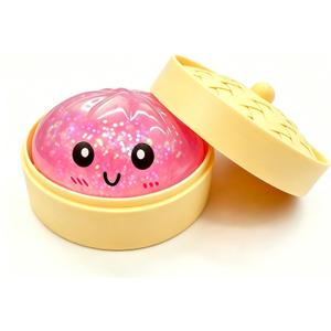 Dumpling Squishy, Rare Style Sugar Filled Squishies Dumpling Mystery Box, Viral Bao Bun Squeeze Toy, Stress Relief Fidget Toys, 2 Pack 