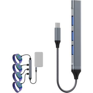 Charging Hub USB C (1 PCS) for MagicBand+ Plus Magic Band, 4-in-1 Multicharger Compatible with MagicBand Plus Official & Replacement Chargers, Disneyland Accessories Disney-World Essentials