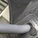 Folding Reclining Camping Chairs Footrest: 3 in 1 Portable Beach Lounge Chair Tanning Chairs with Backpack Lay Flat Lawn Chair Camping Furniture Camp Fishing Outdoor Carry Bag (Cloth Back, Grey)