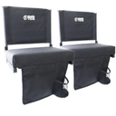 BRAWNTIDE Wide Stadium Seat - Extra Thick Cushion, Great Back Support, Lightweight Chair, Multiple Storage Pockets, Compact, Ideal for Sporting Events