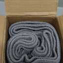 Biscaynebay Wrap Around Bed Skirts for King & Cal King Beds Extra Long Drop of 21", Silver Grey Adjustable Elastic Dust Ruffles Easy Fit Wrinkle Resistant Silky Luxurious Fabric Machine Washable