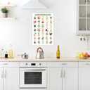 2 x High-Fiber Nutrition Poster  Healthy Food Chart with Protein, Calcium & Iron-Rich Options, Nutritional Eating Guide for Patient Education, Diet Planning & Kitchen Wall Art, 12x18 Inches, Unframed