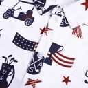 Mens Golf Polo Shirts Short Sleeve Performance Moisture Wicking Dry Fit Casual Print Funny Golf Polo Shirts for Men (L)