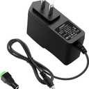 ALITOVE DC 12V 1A Power Supply 12W AC Adapter 100~240V 50-60hz to 12 Volt 1Amp 0.5A Transformer DC 12V Power Cord 5.5 x 2.5mm 2.1mm Plug for LED Strip Light CCTV Security Camera and More