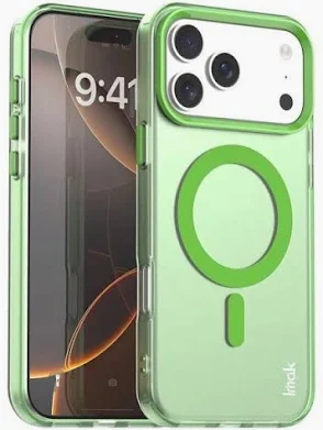 OOK Magnetic Case Made for iPhone 17 Pro Max 6.9 Inch [Compatible with MagSafe] Soft TPU Anti-Scratch Shockproof Protective Phone Cover Slim Clear Case for Women Men - Green