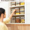 Melovom Pop Food Storage Containers Set Airtight Food Storage Containers with Pop Lids, Kitchen Pantry Organization and Storage, BPA Free, 2 x 2.8Qt