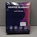 MAXEVE Electric Heated Throw Faux Rabbit Fur Blanket with 8 Heating Levels & 8 Hours Auto Off, Fast Heating Warm Cozy Sherpa Washable Blanket with Over-Heat Protection, ETL Certification, Grey