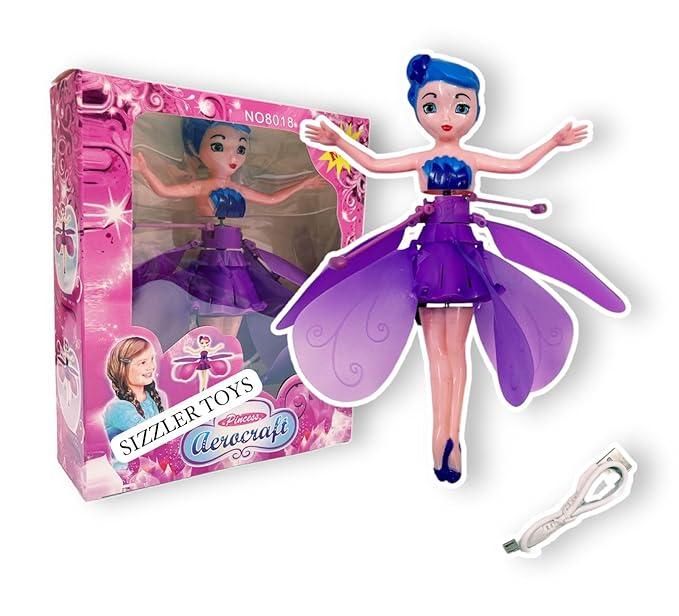 introduced Adorable Cute Princess Flying Doll aerocraft (Multicolour) Fly Upto 30 Meter Age 5 Year +