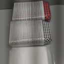 50 Sets Christmas Paper Loaf Pan 6.3 x 2.2 x 2.2 Inch Disposable Loaf Pan Liners with Clear Plastic Bags and Ties Paper Baking Pans Rectangle Baking Mold for Bread Cake Bakery(Plaid Style)