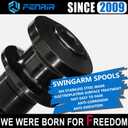 FENRIR Motorcycle Swing Arm Spools Paddock Stand Bobbins Cotton Reels Sliders for M6 MT10 MT09 MT03 XSR900 Tracer9 YZF-R1/R3/R6/R7 Tuono660/V4 Tuareg660 RSV4 RS660 RS457 Monster937/821 899/959panigale