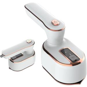 Travel Steamer Iron for Clothes Mini - Portable Ironing Machine Travel Small Size Portable Steamer Travel College Dorm Home Essentials Steamer for Clothes(White)