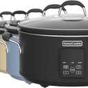 HOMECOOKIN Slow Cooker, Extra Large 10 Quart Digital Programmable Slow Cookers with Timer, Dishwasher Safe Glass Lid & Crock, Kitchen Appliance for Families and Gatherings, Stainless Steel
