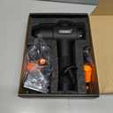 TOLOCO Massage Gun, Deep Tissue Back Massage for Athletes for Pain Relief, Percussion Massager with 10 Massages Heads & Silent Brushless Motor, Valentines Day Gifts for Him Her, Black