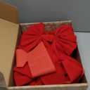 JOYIN 12 Pack Christmas Red Velvet Bows, 13" Long by 9" Wide Decorative Christmas Bows for Wreath Garland Tree Decor, Indoor Outdoor Holiday Decoration (Small)