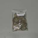 Antique Brass Curtain Rings with Eyelets for Up to 1.0-inch Curtain Rods (Set of 30 PCS Curtain Rings) (1 1/4 inch Inner Diameter)