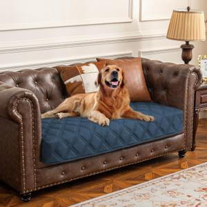 Ameritex Waterproof Dog Bed Cover Pet Blanket with Anti-Slip Back for Furniture Bed Couch Sofa, Navy Blue  30x53 Inch (Pack of 1)