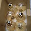 runquiz Warm Incandescent Light Bulbs 60 Watt,A19/A60 Vintage Style Edison Bulbs E26,Soft Yellow Light Bulbs,Amber Bulbs,Retro Light Bulb Old Fashioned,Halogen Dimmable Edison Bulb Squirrel Cage (Amber Glass-2100k)