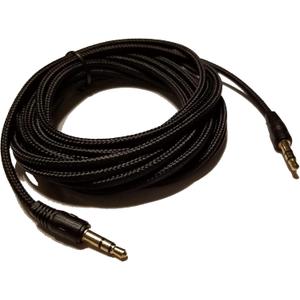 ienza Audio or External Microphone 12FT Braided Cable - Dual TRS 3.5mm Male 3.5mm Cable Cord Wire for Audio Mixers Microphones Cameras Recorders Car Speakers Headphone & More