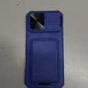 SSLOTSCASE for iPhone 17 Pro Max Wallet Case with Card Holder & Kickstand & Sliding Camera Lens Cover & Camera Stand, Rugged Hard Women Men Phone Case Cover for iPhone 17 Pro Max 5G 2025, Royal Blue