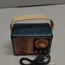 Dosmix Retro Bluetooth Speaker, Vintage Decor, Mini Wireless Bluetooth Speaker, Cute Old Fashion Style for Kitchen Desk Bedroom Office Party Outdoor Accessories for iPhone Android (Green)