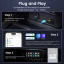 Wireless CarPlay Adapter for iPhone - Convert Wired to Wireless, Mini USB Design, Plug & Play - Compatible with Cars with Apple CarPlay - Includes USB-C Cable - Fast Connection, No Latency (Black)