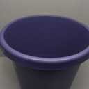 The HC Companies Classic Round Plastic Plant Pot w/Rolled Rim - Lightweight & UV Resistant Flower Pot for Herbs & More - Outdoor & Indoor Plant Pots w/Drainage (24 inch Purple, Pack of 1)