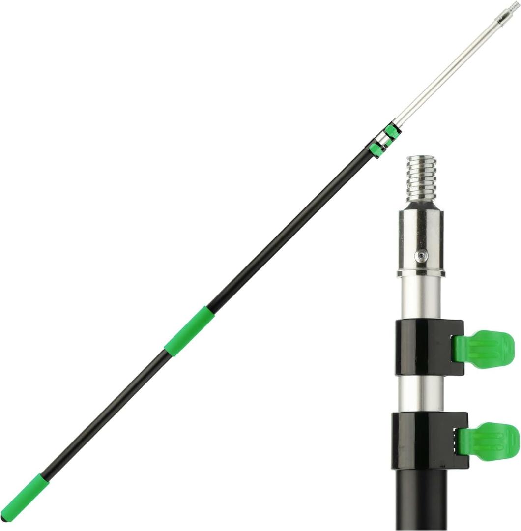 Bates- Telescopic Extension Pole, 12 Ft, Aluminum Alloy, Sturdy Multi-Purpose Extension Pole with Flip-Lock Design for Painting, Dusting and Cleaning, 12 Ft, 1 Pack