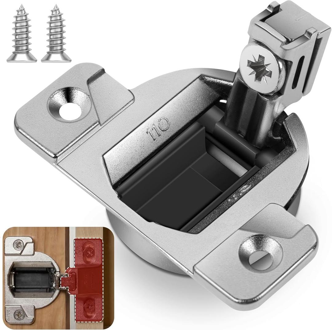 8 PCS Replacement for 30.310-11.02 Blum Cabinet Hinges, 110 & 120 Degree Screw On Self Closing, 33.3600 Compact 31 & 33 Hinge(Mounting Plate Not Included) Include Wood Screws Lifetime Replacement