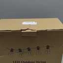 Brightever LED Outdoor String Lights 100FT Patio Lights with 52 Shatterproof ST38 Vintage Edison Bulbs, Outside Hanging Light Waterproof for Porch, Deck, Garden, Backyard, Balcony, 2700K Dimmable (100FT-Warm White, Black Wire)