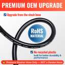 YAMATIC Pressure Washer Hose 50FT x 1/4", 3200 PSI Kink Resistant OEM-Quality Upgrade Power Washer Replacement/Extension with M22-14mm Brass Fittings for Ryobi, Troy Bilt, Greenworks, CRAFTSMAN