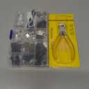 252Pcs Zipper Repair Kit Replacement Zippers Sliders Universal Zippers Fix Repair with Pulls and Pliers for Clothes Backpack Boot Tent DIY #3#5#8 Sizes